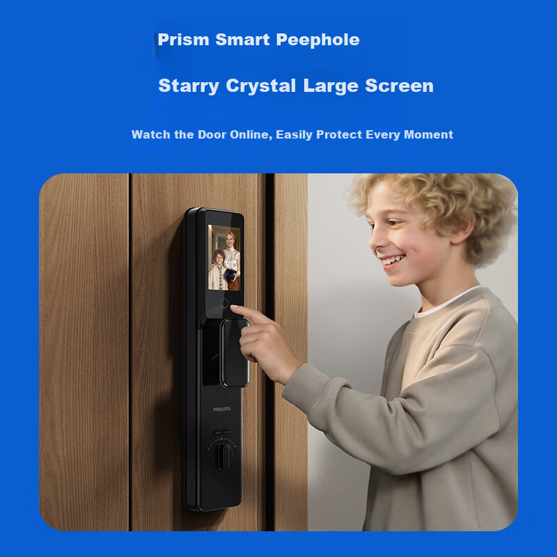 PHILIPS Fully Automatic Palm Vein 3D Facial Recognition Smart Door Lock Home Peephole Anti-theft Electronic Lock 301MFVP