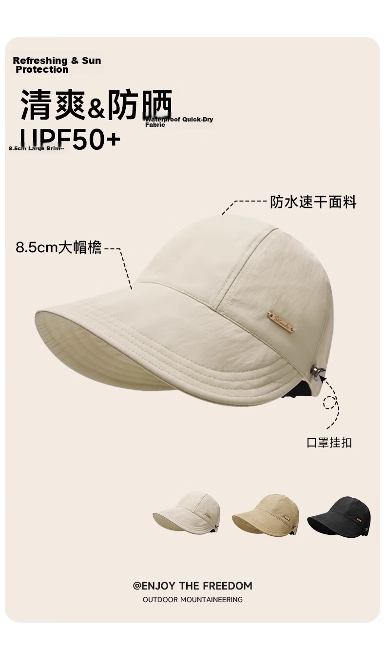 Miiow Women's Fisherman Hat Summer Sun Protection UV Shield Outdoor Mountaineering Foldable Visor Cap 4