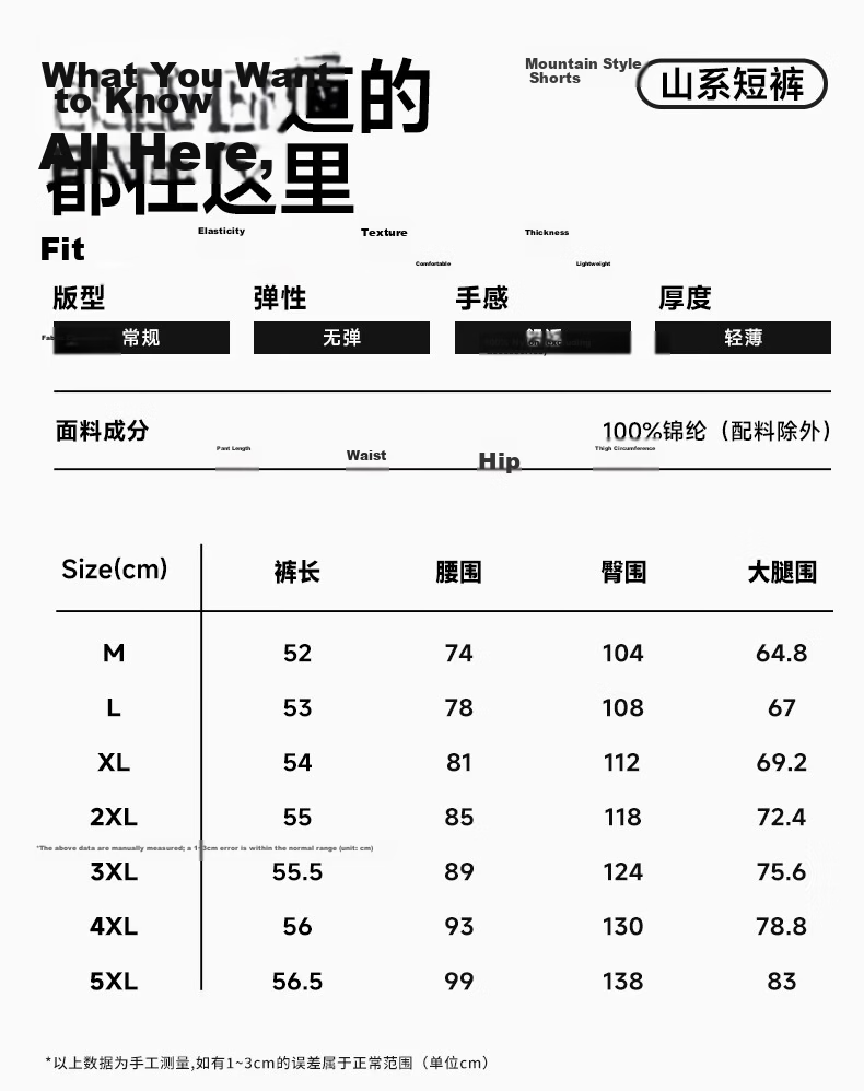 GENIOLAMODE Semir Group Men's Summer New Mountain Style Outdoor Breathable Casual Five-Point Shorts 13