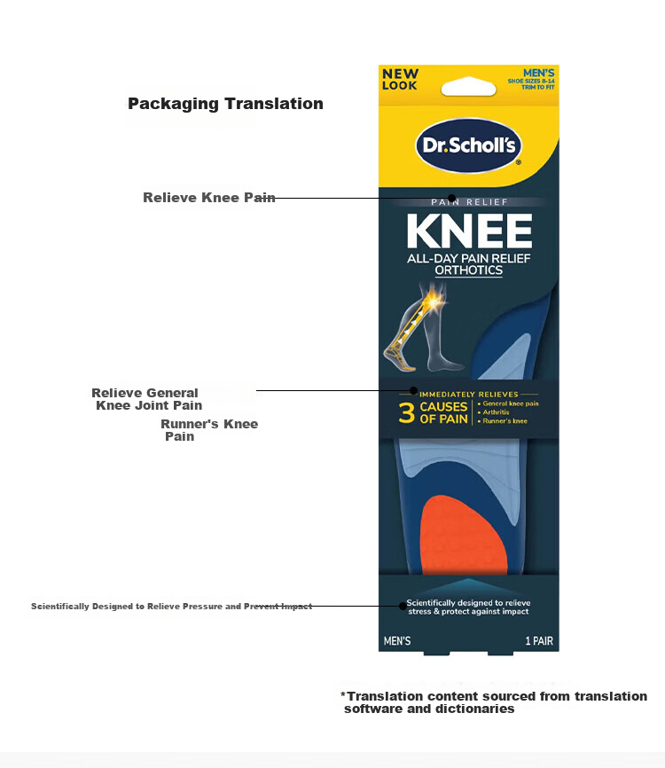 Dr. Scholl's US Imported Knee Joint Support Athletic Insoles Arch Support Soft Cushioned Shock Absorption Comfortable Long-Standing Relief 4