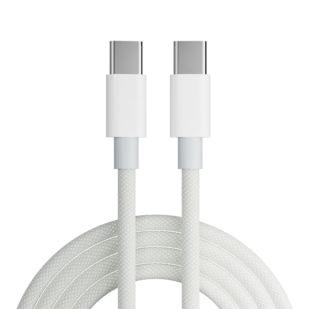Beimo Compatible Apple iPhone 17/16/15 Type-C Charging Cable Dual-Head PD 60W Fast Charge Car Charger Cable for iPhone 17 Smartphone Tablet iPad Laptop 1.5m White