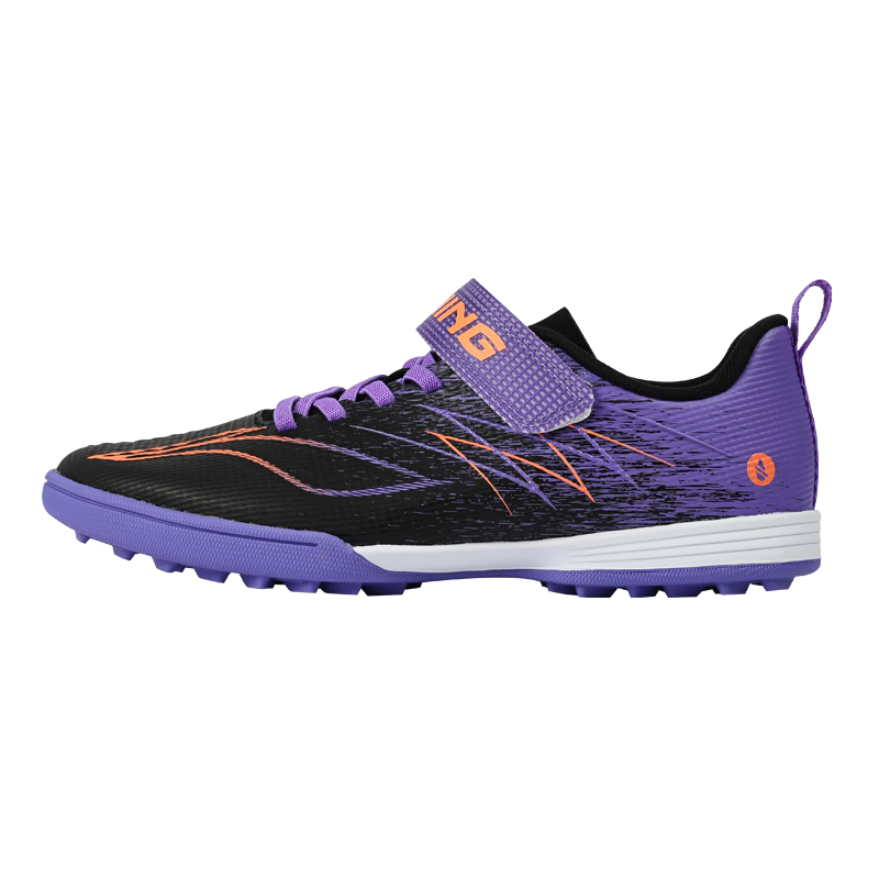 Li-Ning Kids Soccer Shoes TF Turf Studs Youth Student Large Child Slip-On Professional Training Breathable Sports Shoes Size 34