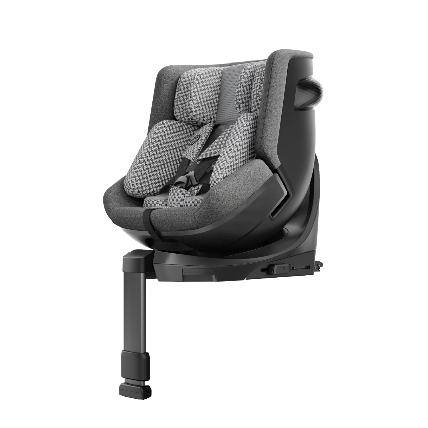 HBR E360+ Child Safety Seat Smart Ventilated Car Seat 0-9 Years i-Size Gray Plaid