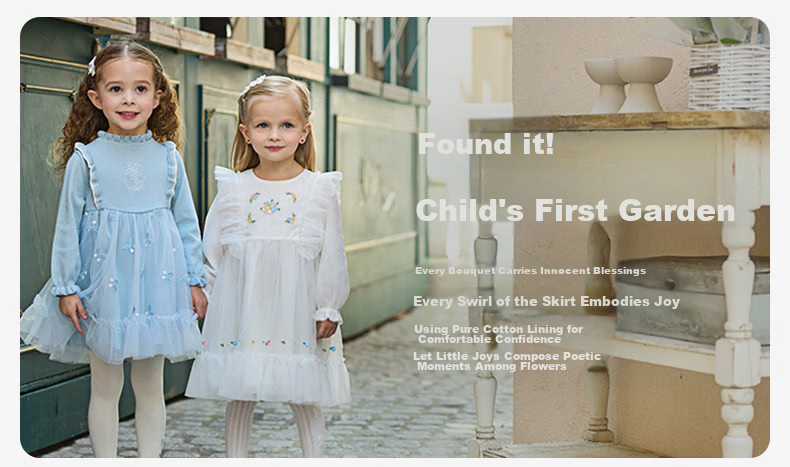 DAVE & BELLA Children's Mesh Dress Girls Princess Dress Baby Stylish Summer Dress Class A 1