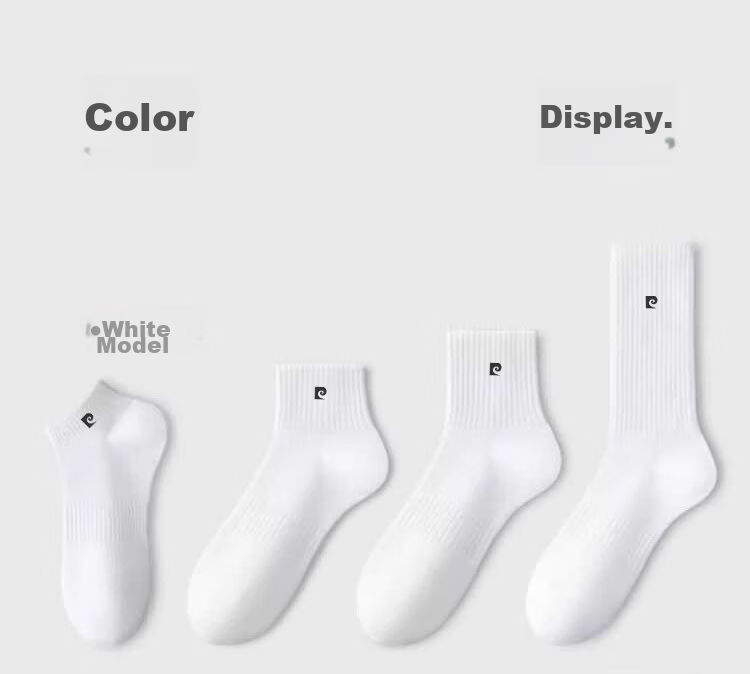 Pierre Cardin Men's 10A Antibacterial Odor-Resistant Disposable Socks Sweat-Absorbing Breathable Business Casual Thin Daily Wear Mid-Calf Socks 11