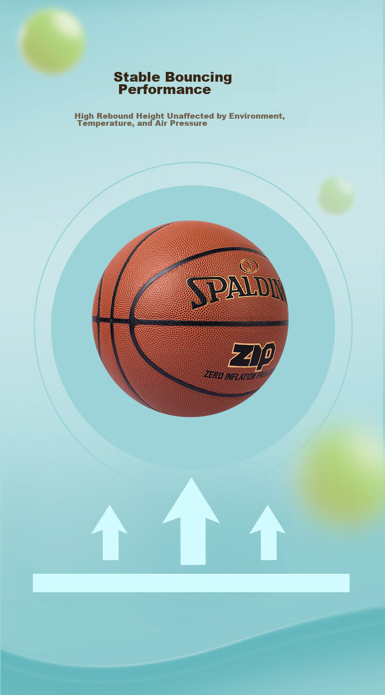 SPALDING Children's Size 5 Youth Basketball, Lightweight Training PU Ball, Suitable for Indoor And Outdoor Use, Model 76-893Y 4