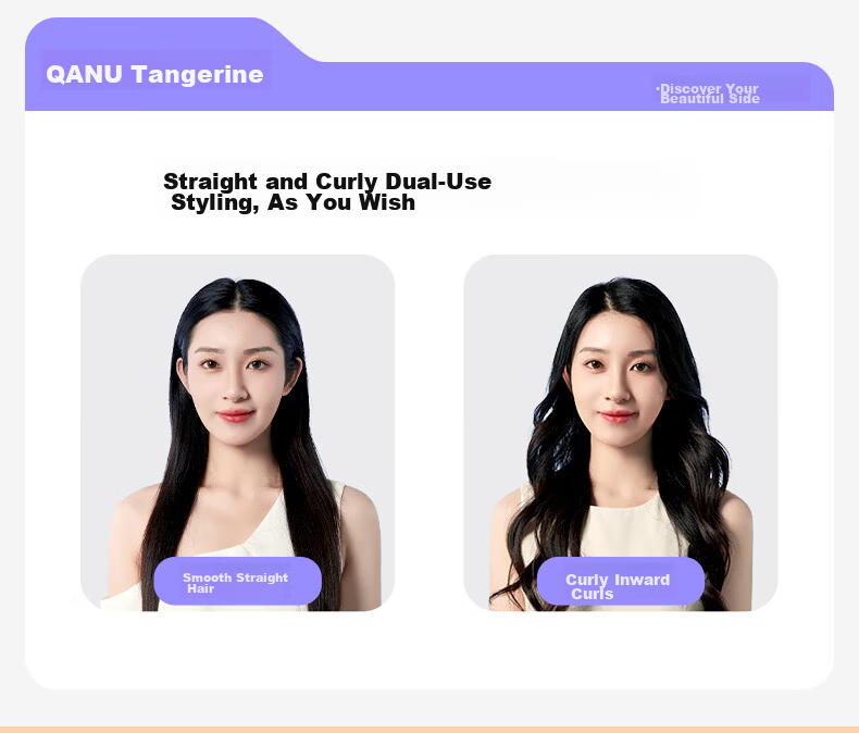 Danju 618 Price Guarantee Large Wide Flat Iron Dual-Use Straight and Curly Hair Negative Ion Anti-Scald Hair Care Long-Lasting Styling Fast Heating Hair Straightener Gift for Girlfriend 13