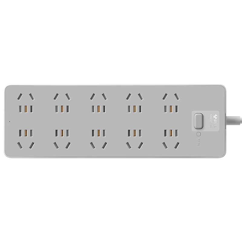 BULL Power Strip/Extension Cord/Surge Protector, Z Generation, 10 Outlets with Master Switch, 1.8 Meters Long, GN-Z10A1J