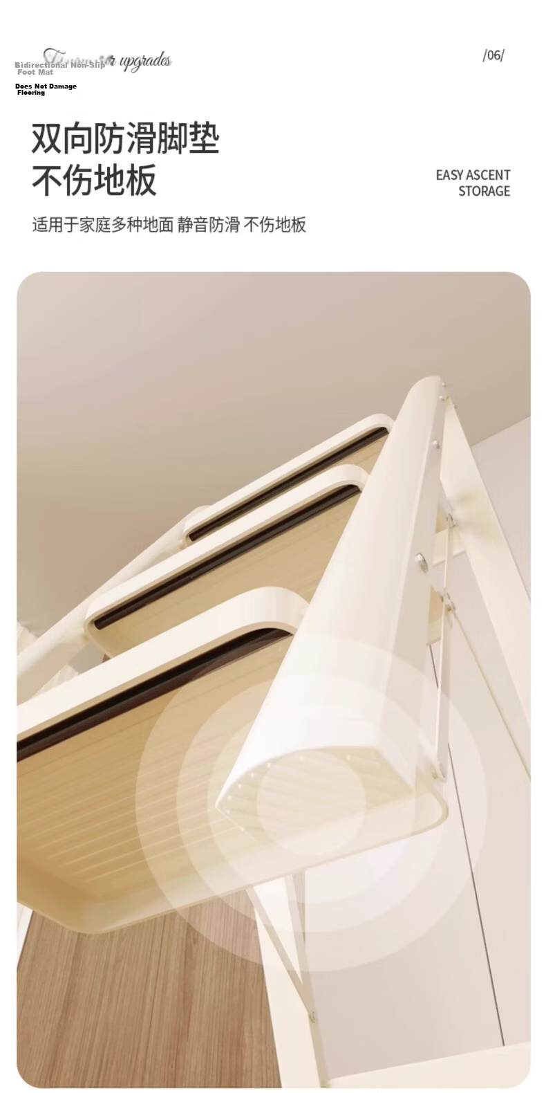 DELIXI ELECTRIC Household Ladder Four-Step Thickened Aluminum Alloy Folding Portable Step Ladder 16