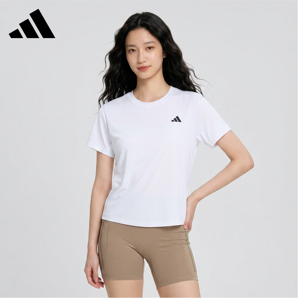 Adidas Women Training Series PL ESS R TEE Short Sleeve T-Shirt KV6945 White XXS