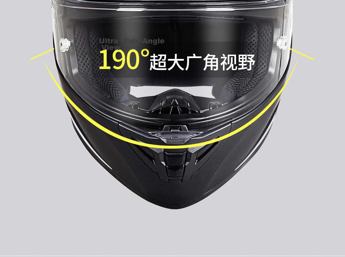 GSB Motorcycle Helmet Full Face Unisex Touring Four Seasons G-361GT Flash Black XL 12