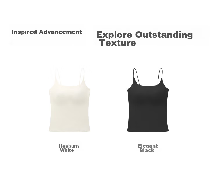 Suki Ryohin [Shiguang] Padded Outerwear Camisole Women Lyocell Base Layer Tank Top Summer Bra-Free Underwear 12