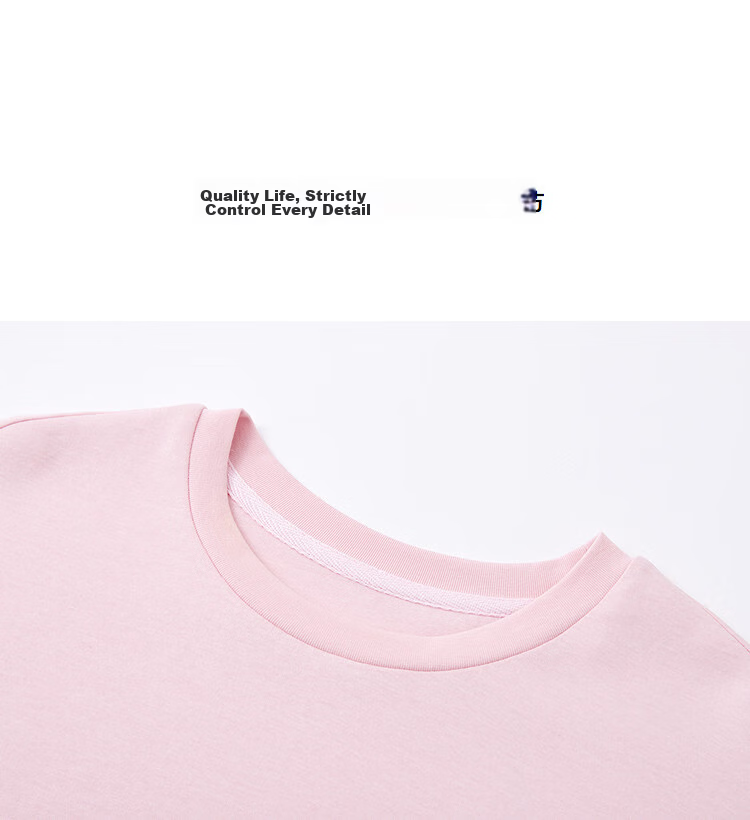 Demana [Comfort Elastic Air Layer] Spring Simple Style Colorblock Letter Embroidery Loose Fit Petite Women's Sweatshirt 11