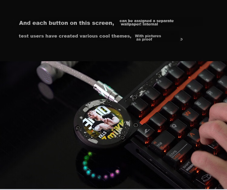 Angry Miao BE745 Magnetic Axis Keyboard Battleye R2 Gaming Peripheral Keyboard 75% Layout 63+F Keys Damascus Silver 14