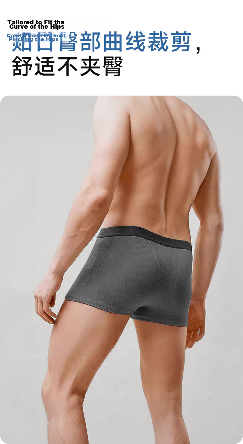 Dr. Chu Pure Cotton Disposable Men's Boxer Briefs Daily Use Large Size Individually Packaged Sterilized No Wash 5 Pieces 5XL 17