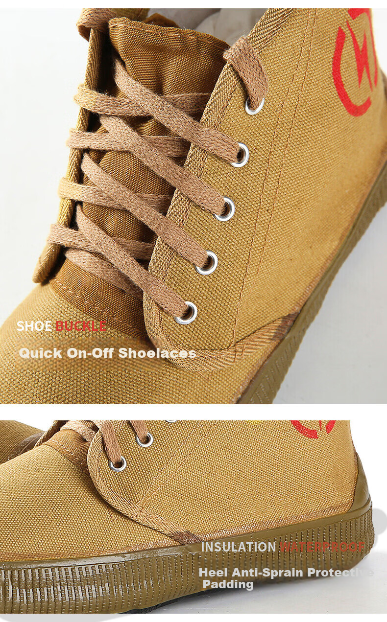 Lido According to Chen 5KV Electrical Insulation Shoes Labor Protection Canvas Breathable High-top Unisex High Voltage Yellow Rubber Work Shoes Customizable 8