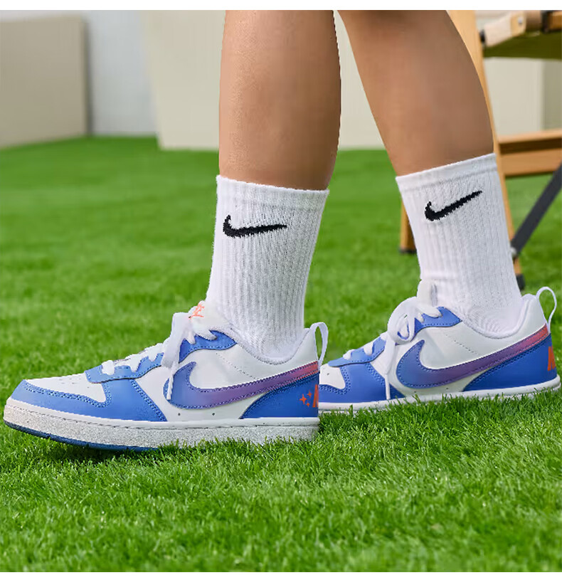 Nike Unisex Cool Pineapple Court Youth Classic Fashion Sports Casual Shoes IR5462-101 Size 39 2