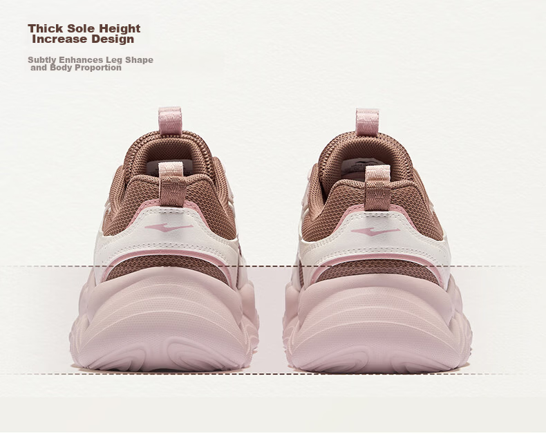ERKE Women's Casual Shoes Thick Sole Dad Sneakers Soft Comfortable Sports Shoes Versatile Simple Women's Casual Sneakers | Manwu 9