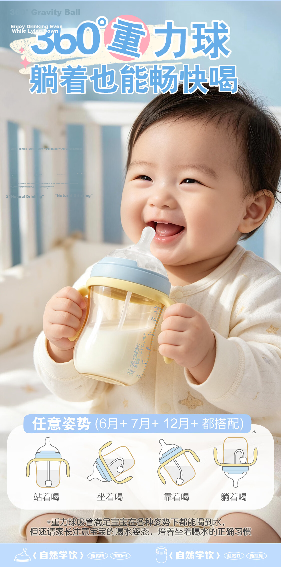 Pigeon Natural Drinking New Extra Wide Mouth Children's Straw Cup 18 Months+ 300ml Shuyi Fox 13