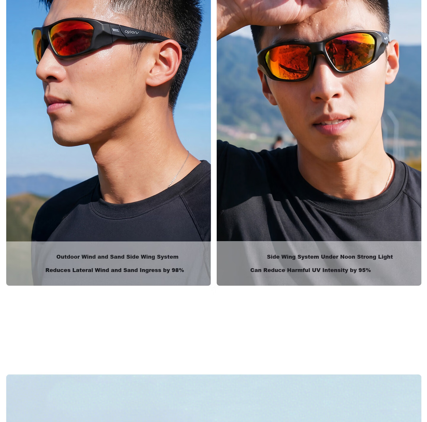 CAPONI Polarized Running Sunglasses Marathon Photochromic Anti-Glare Outdoor Sports UV Protection Cycling Mountaineering Sunglasses 16