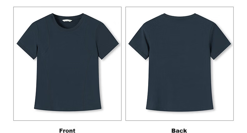 TonLion 2026 Summer New Solid Color Slim Fit Short Sleeve T-Shirt for Women Simple Style 20