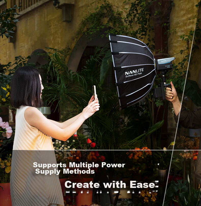 NANLITE FC-120B Bicolor Photography Light Portable LED Fill Light Creative Flat Photo Light Continuous Light for Live Streaming Short Video Interview Portrait 9