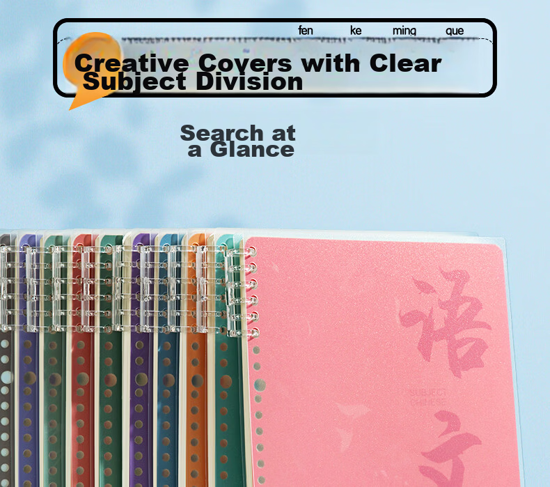 M&G Stationery B5/60 Sheets Geography Notebook Subject Loose-leaf Spiral Notebook for Middle and High School Students Error Correction Homework Book 1pc ADJ27142-ZZ 6