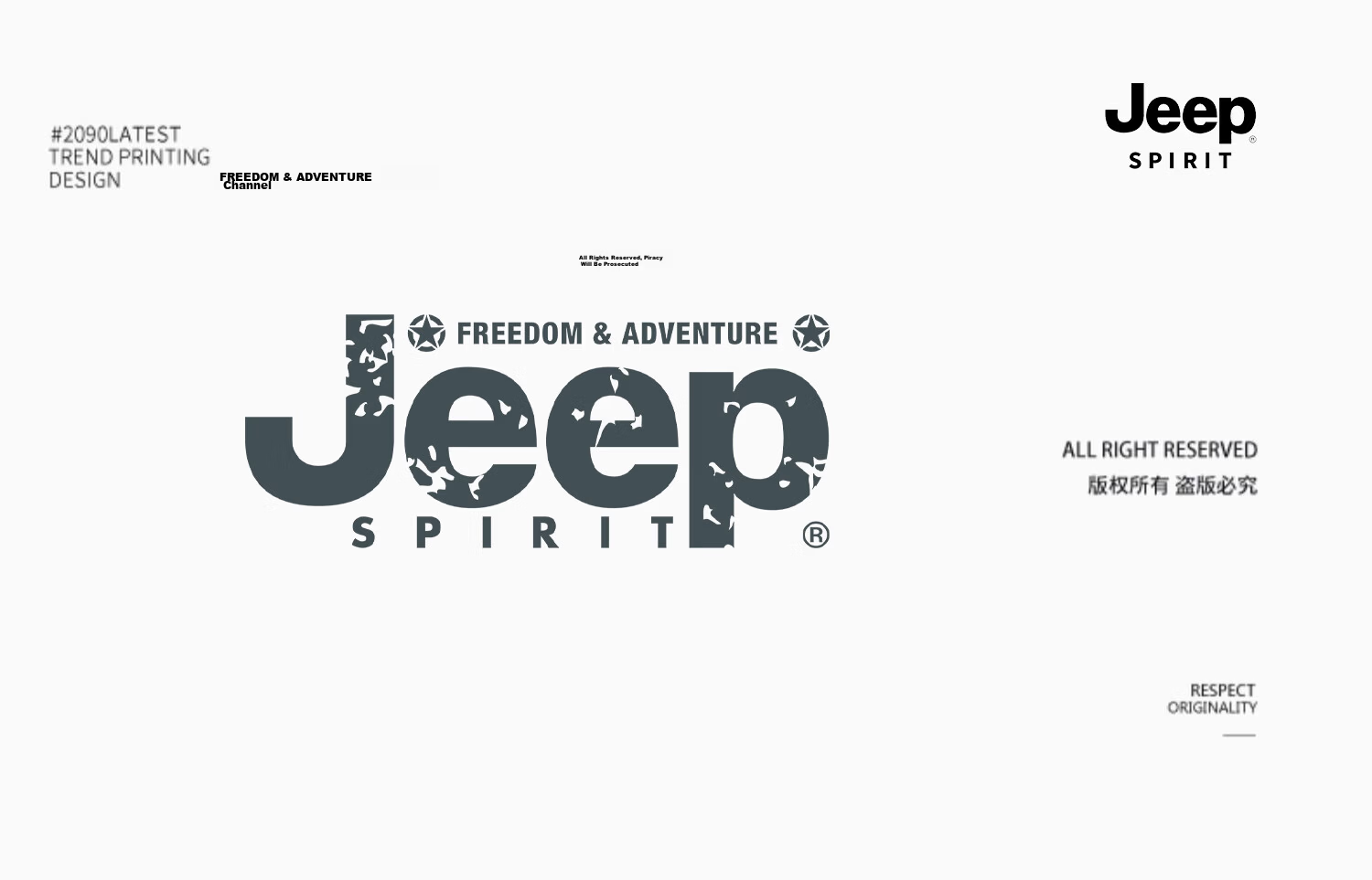 JEEP SPIRIT Men's Autumn Long Sleeve Crewneck Pullover Loose Fashion Printed Casual Sweatshirt White L 2