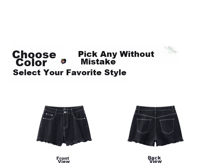 Semir Women's Summer Denim Shorts 2026 Ruffled Hem Sweet Cool A-Line Pants 109326122003 22