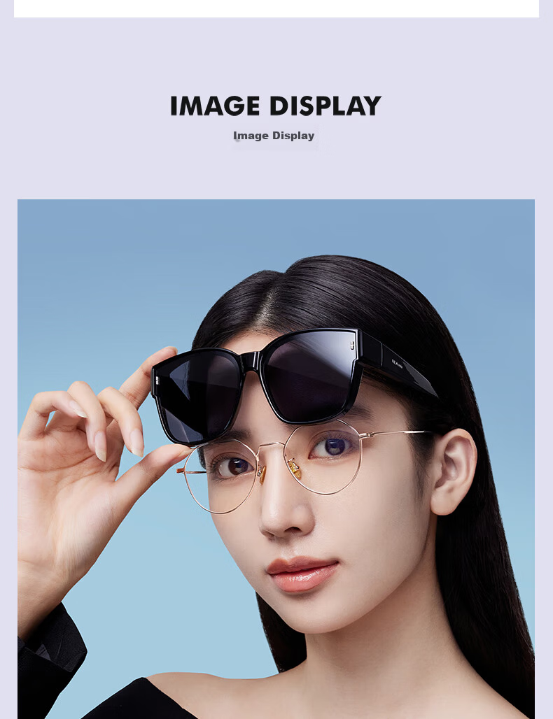 HLA Polarized Clip-On Sunglasses for Myopia Glasses UV Protection Driving Unisex 057 6