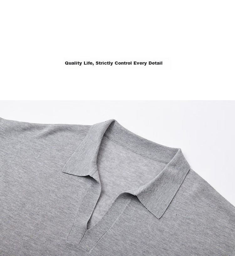 Demana [Breathable Tencel] Summer Lightweight Office Polo Collar Loose Slimming Concealing Knit Sweater for Women Premium Feel 15