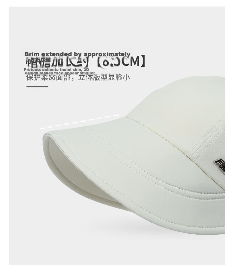 Peak Women's Sun Protection Hat with Ponytail Hole, Large Brim, Slimming Face, Lightweight Breathable Outdoor UV Protection, Foldable 5