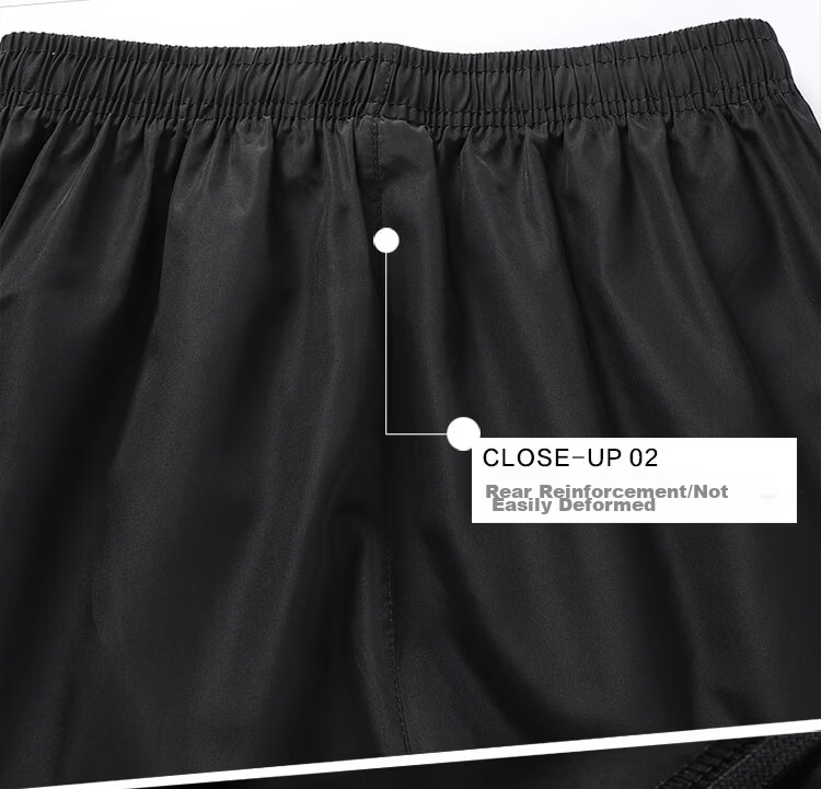 MULINSEN Men's Summer Lightweight Breathable Sports Colorblock Five-Point Shorts Black Blue 5XL 7