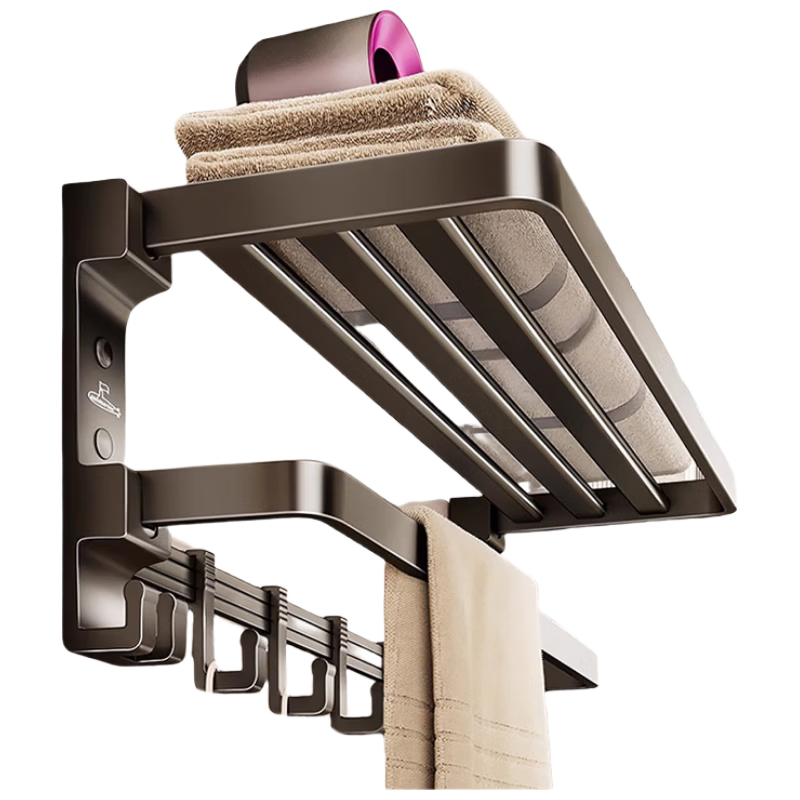 Submarine No-Drill Bathroom Storage Rack Towel Rack Toilet Organizer QST01L0101250G