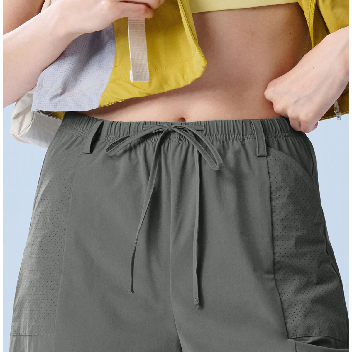 361° Women's Lightweight Outdoor Ice-Cooling Sun Protection Capri Pants Summer Thin Loose Casual Straight-Leg UPF50+ 15