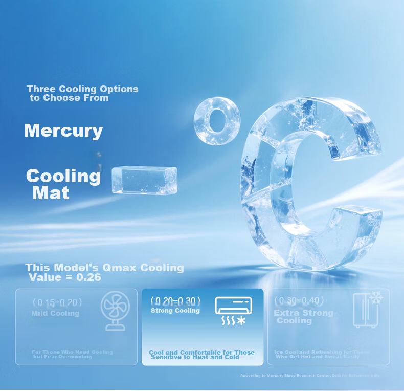 Mercury Home Textiles Ice Silk Cooling Mat 1000D Cooling Mat Baby Grade A Antibacterial Mite Resistant Breathable Foldable Machine Washable 1.2m Bed 1