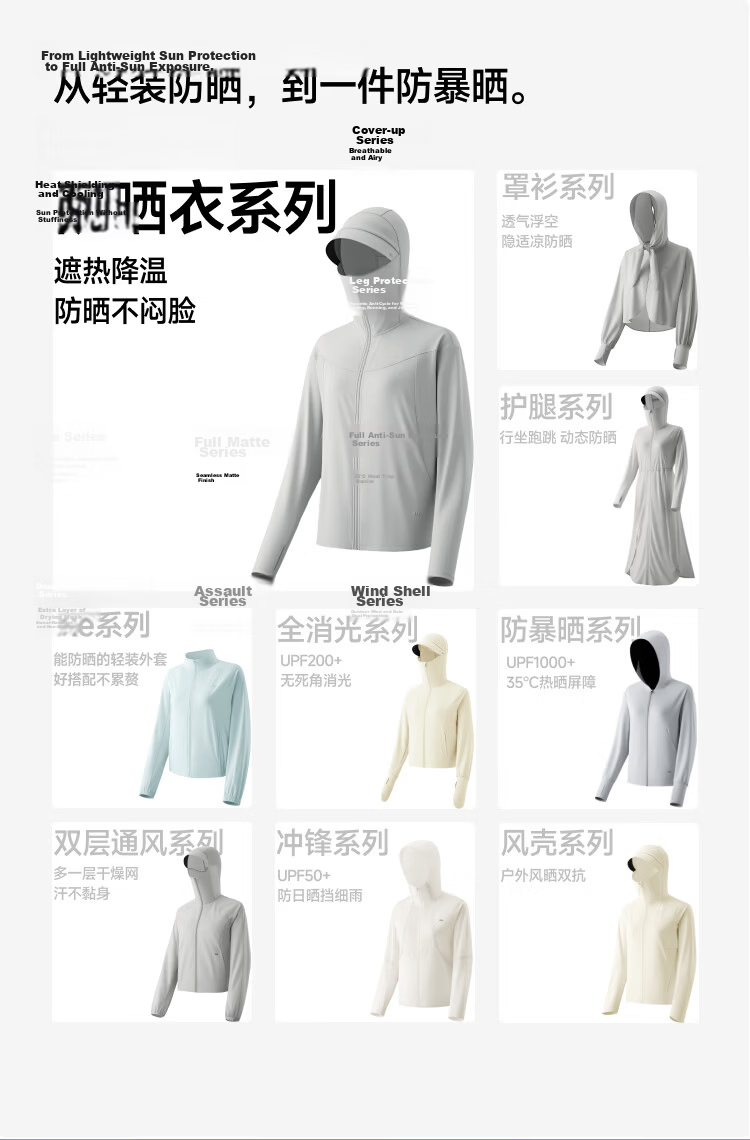 Beneunder Women's Sunscreen Jacket Spring Summer Cooling Waist Slimming UV Protection Outdoor Versatile AL009 Light Coffee Gray L 2