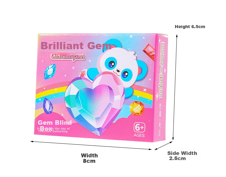 Lankupa Dazzling Gemstone Blind Box Archaeological Excavation Toy, Student Prize, Kindergarten Class Sharing Small Gift, Birthday Present 1