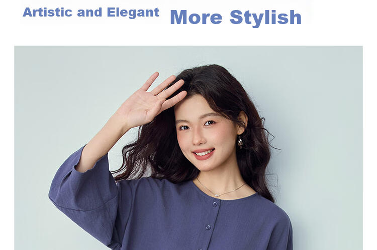 Giordano 2026 New Textured Solid Color Loose Fit Crew Neck Half-Placket Three-Quarter Sleeve Shirt for Women 13346127 5