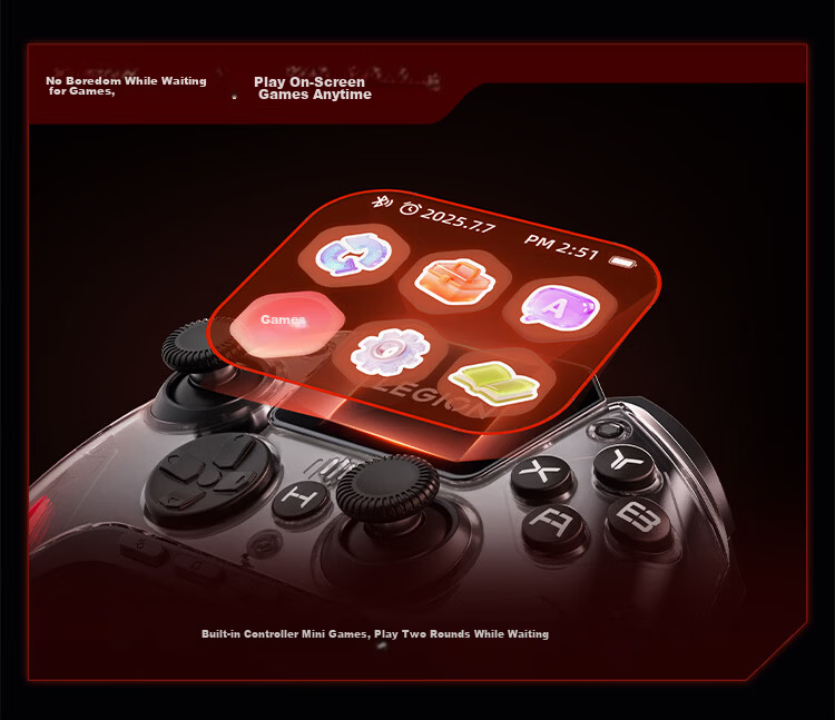 Lenovo Legion Y7 Pro Smart Wireless Gaming Controller for Xbox Hall Switch PC Mobile TV Steam Bluetooth Black 5