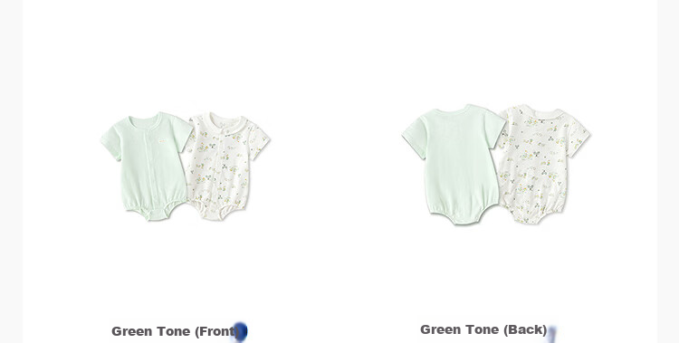 BALABALA Children's Cotton Triangle Shirt, New Summer Thin Style, Baby Bodysuit Two-Piece Set, for Newborns 0-6 Months 18