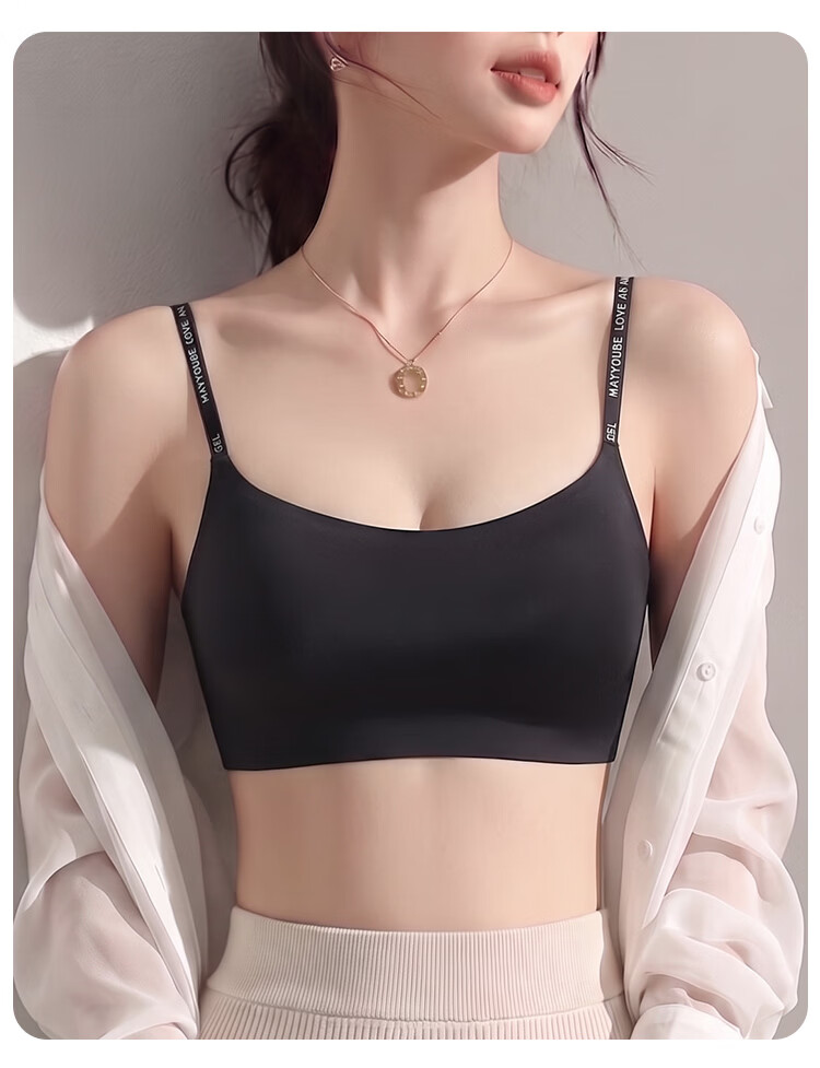 Urban Beauty Foundation Liquid Thin Bra for Women Small Bust Push-Up Anti-Exposure 2026 Thin Straps Convertible Strapless Backless Bra 21