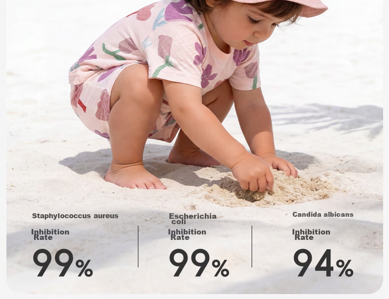 Tonglian Chuxin [Ice Silk Cotton] Baby Homewear Set Summer Thin Breathable Infant Top and Pants Air Conditioning Nine-Point Suit 8
