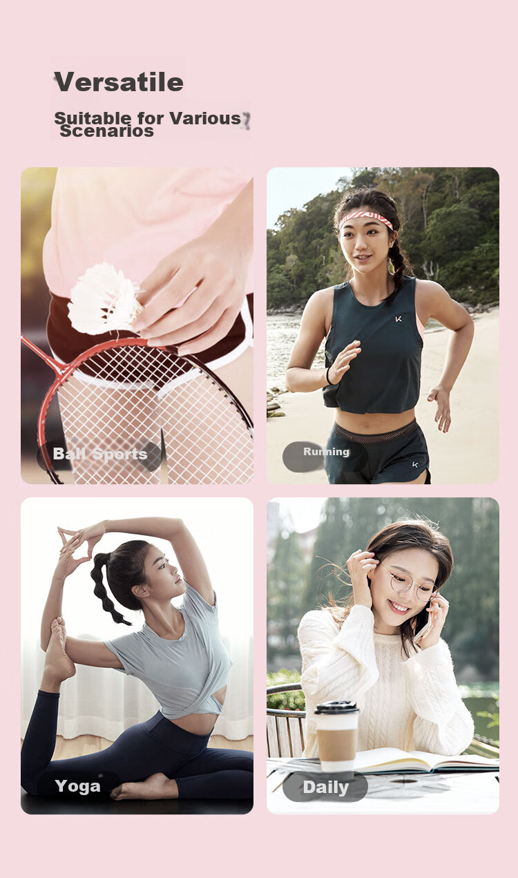 Keep Wide Headband for Yoga, Dance, Exercise, Fitness, Sweat-Absorbing And Breathable Hair Tie, Smog Blue 3