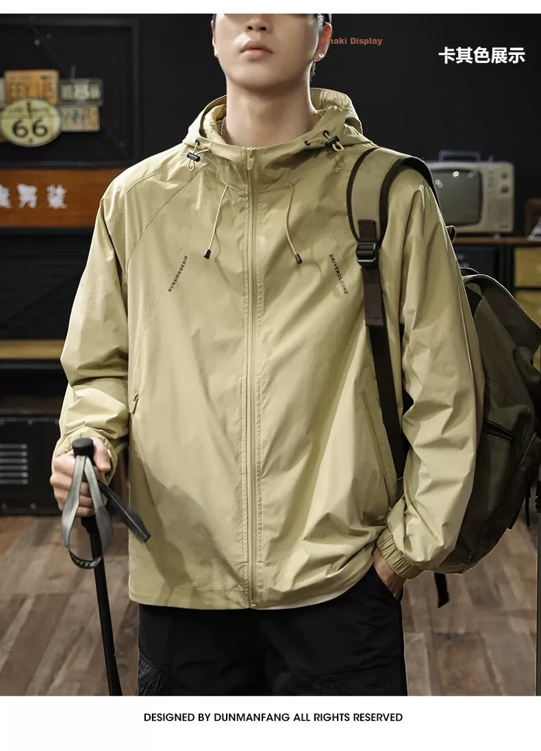 ROMON Outdoor Cooling Breathable Sunscreen Jacket Men 2026 New Summer UV Protection Thin Coat Trendy 14
