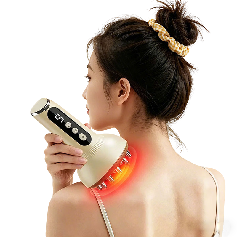 AUX Head Massager Meridian Therapy CF-G1 Meridian Comb Gift Box Electric Full Body Meridian Brush for Head Waist Shoulder Leg Neck Abdomen Massager Abdominal Kneading Device 520 Gift