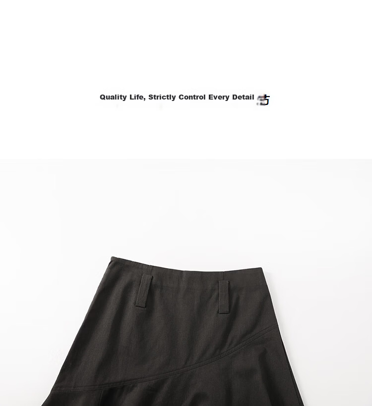 Demana Artisan Pure Cotton Woven Spring Design OL Irregular Hem A-Line Mid-Length Women's Skirt 11