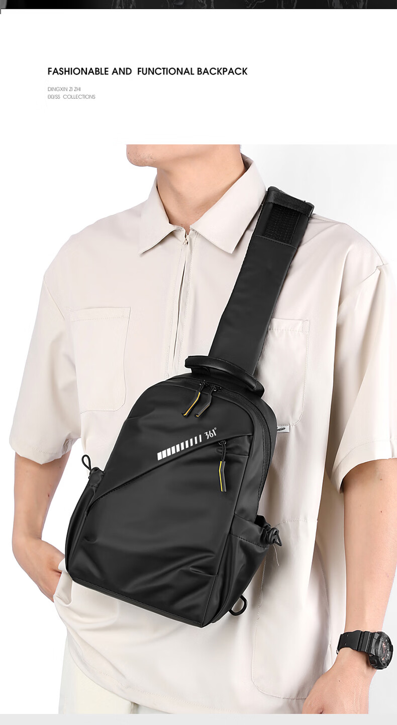 361° Men's Chest Bag Waterproof Lightweight Commuter Small Outdoor Hiking Mountaineering Cycling Backpack 6