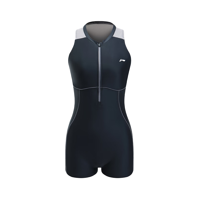 LI-NING Women's Premium 2026 New One-Piece Square-Leg Racing Swimsuit Adult JD Self-Operated Next-Day Delivery