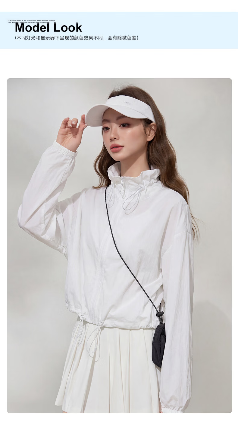 MJ STYLE Women's Summer 2026 Lightweight Breathable UV Protection Outdoor Jacket with Turn-Down Collar 13